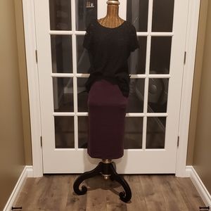 Express stretch pencil midi